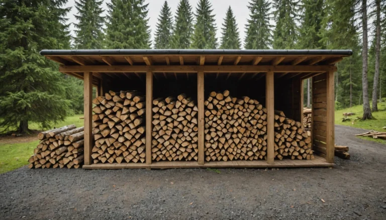 stockage bois de chauffage exterieur