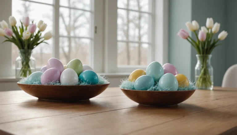décoration de Pâques en verre