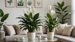 plante avec longues fleurs blanches