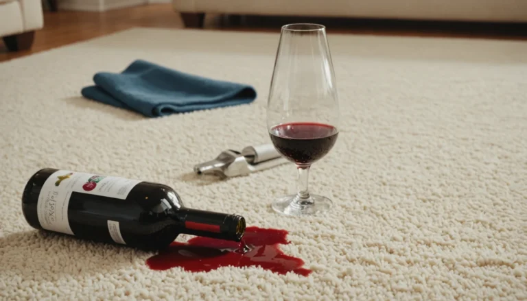 enlever les taches de vin rouge sur un tapis