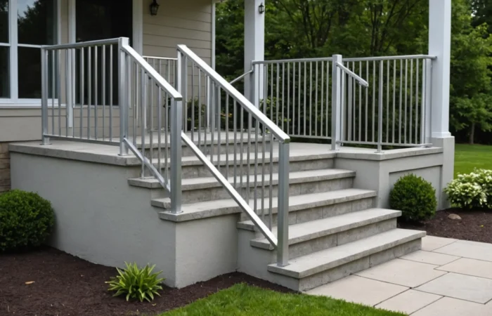 rampe escalier aluminium extérieur