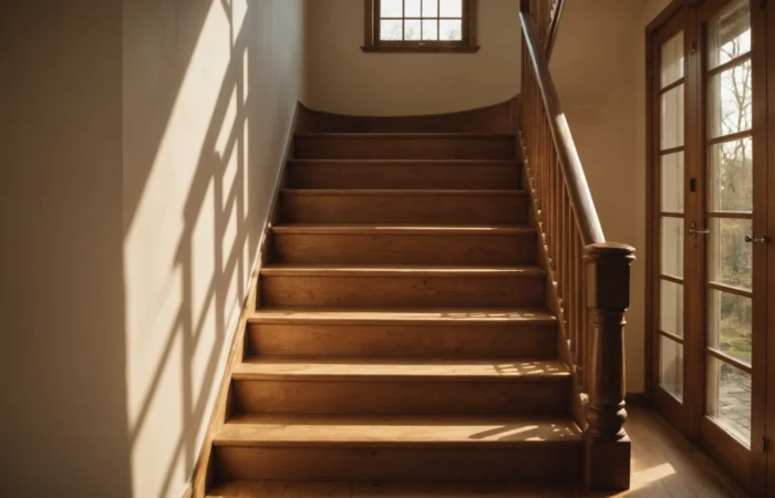 huile de lin escalier
