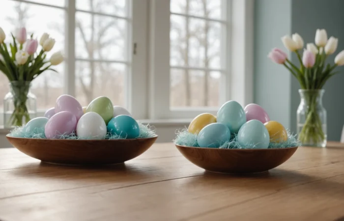 décoration de Pâques en verre