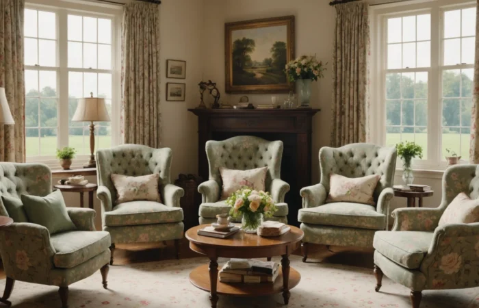 fauteuil style anglais cottage