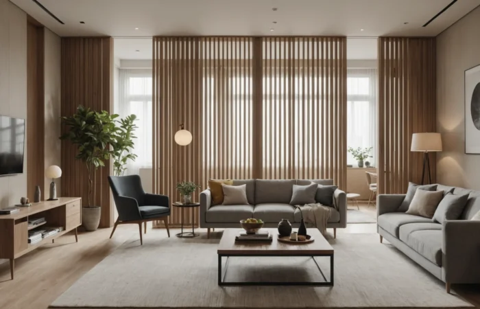séparation bois design